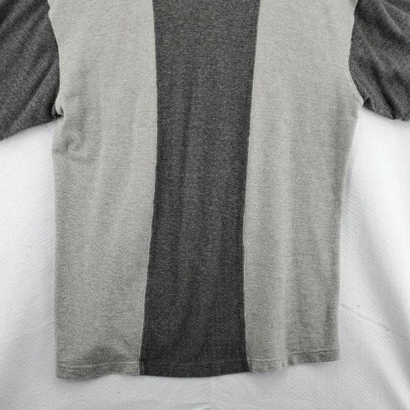 CHICAGO BEARS Shirt Men’s Short Sleeve Striped Polo NFL Gray Large - Picture 9 of 11